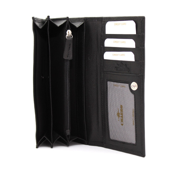 Portafoglio donna Charro in vera pelle borsellino organizer
